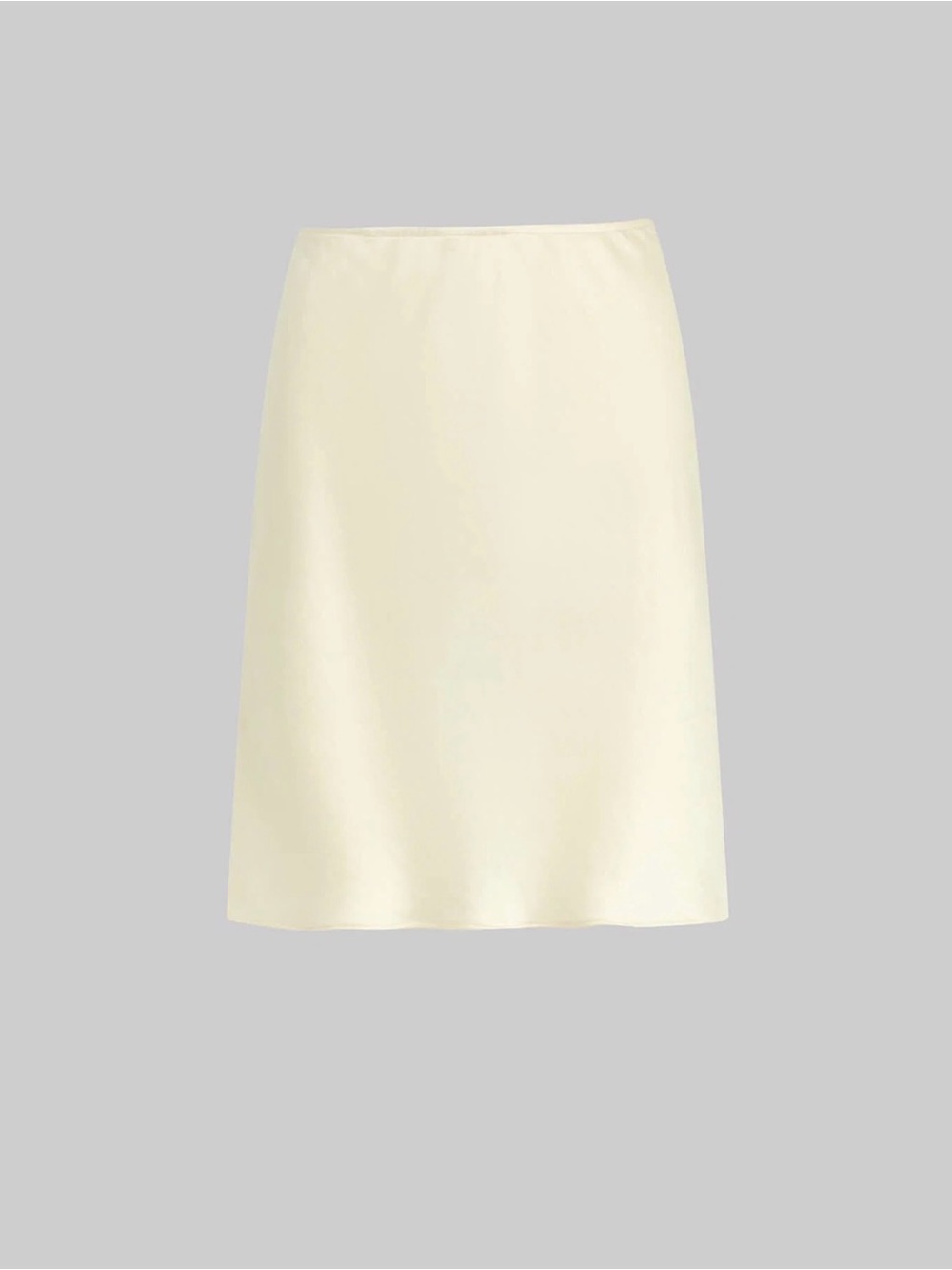 LESET Cream Barb Slip Skirt m